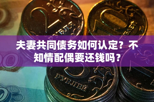 济南夫妻共同债务如何认定？不知情配偶要还钱吗？