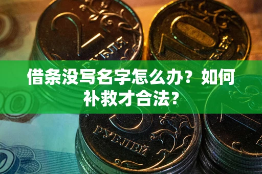 济南借条没写名字怎么办？如何补救才合法？