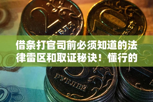 济南借条打官司前必须知道的法律雷区和取证秘诀！懂行的人已经留好这些证据