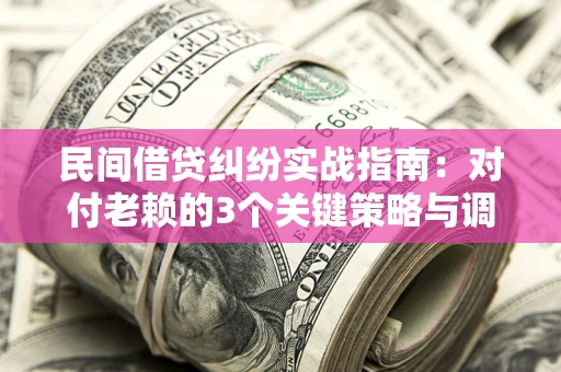 济南民间借贷纠纷实战指南：对付老赖的3个关键策略与调解盲区解析