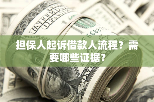 济南担保人起诉借款人流程？需要哪些证据？
