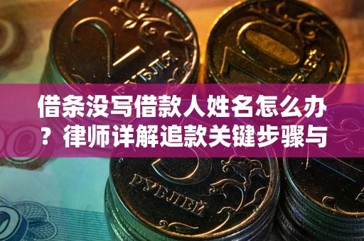 济南借条没写借款人姓名怎么办？律师详解追款关键步骤与证据链构建