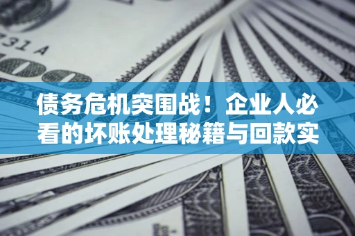 济南债务危机突围战！企业人必看的坏账处理秘籍与回款实战指南